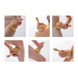 JIVIMOCO Cup Holz Schröpftherapie Massage Werkzeuge Werkzeuge Lymphdrainage Massage Werkzeuge für Holztherapie Körper Anti-Cellulite Cup