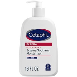 CETAPHIL ECZEMA RESTORADERM Hidratante Calmante, Para Piel Propensa al Eccema, 16 oz, Menos Brotes de Síntomas, Hidratación de 48 Horas, 1% Protector 