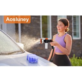 Dog Wash Hose, 8 Patterns High Pressure Garden Hose Soap Sprayer with Soap Dispenser Bottle for Dog Washing, Watering Flowers, Car Wash,House Cleaning, Pet Shower Bathing Tool