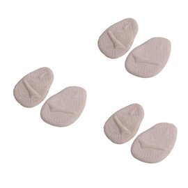 Healeved 3pcs Forefoot Pads Cushion for High Heels Beige Gel Massage Insoles for Comfort Relieve Metatarsalgia Foot Fatigue Easy to Use Fit All Shoe Types