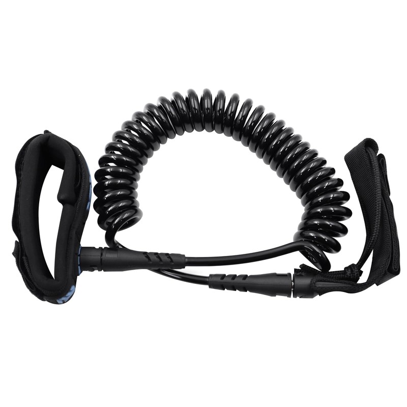 POFET Surfboard Leash 7mm 10 Feet TPU Paddle Leash with