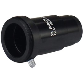 POFET 1.25 Inch 5X Fully Blackened Metal Barlow Lens and Camera T Adapter for Telescope Eyepieces - Accept 1.25 Inch Filter (5X Barlow Lens)