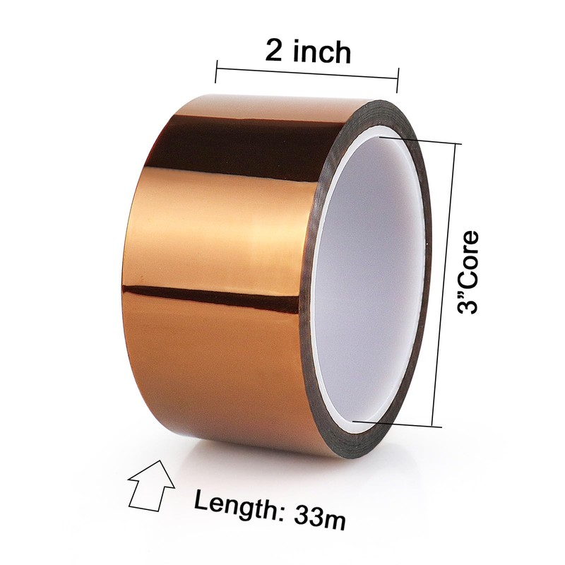 BOMEI PACK 1 rollos Cinta de Poliamida Resistente a Altas