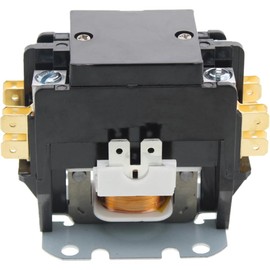 2 Pole AC Contactor, Generic Heavy Duty 40Amp 24V Coil Air Conditioner Contactor Condenser Compressor Contactor, Definite Purpose Contactor