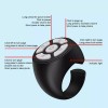 Unbranded Bluetooth Compatible Phone Scrolling Page Turner Ring Fingertip Remote