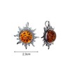 Artisana Jewellery Amber Sun Pendant (without Chain) Set in 925/000