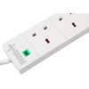PRO ELEC PRO ELEC PL09211 4 Gang Surge Protected Extension