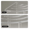 Sumerflos Acrylic Corner Shower Stool, Clear Shower Bench for Shaving