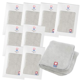Bloom Imabari Towel Certified Towel Handkerchief, Petite Gift, Set of 8, Veine Handkerchief, Gift Box, Hand Towel, 7.9 x 7.9 inches (20 x 20 cm), Individual Packaging, Made in Japan, 100% Cotton