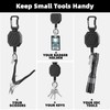 DELSWIN Retractable Keychain Heavy Duty - ID Card Badge Holder