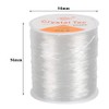 DODUOS 2 Roll 0.8mm Elastic Bracelet String Cord Clear Stretchy
