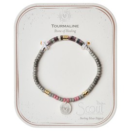 Scout Curated Wears - Intention Charm Bracelet - Tourmaline/Silver