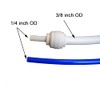 Malida Tube Fitting Stem Straight Connector,3/8" Tube OD x 1/4"