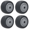 4Pcs Mute Wheel PU AntiWinding Furniture Trolley Directional Caster 2in
