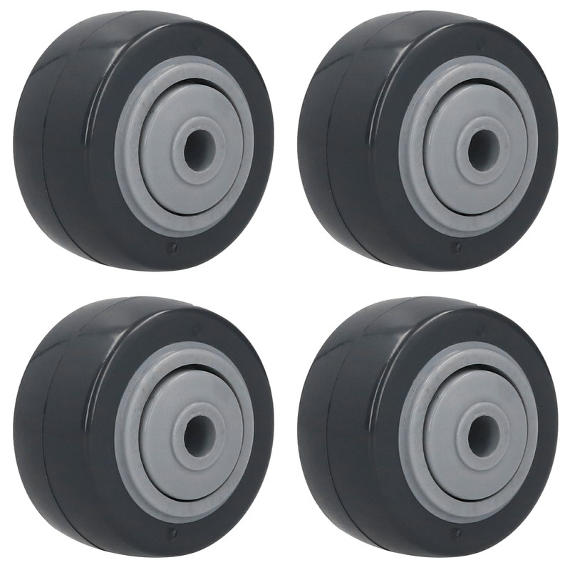 4Pcs Mute Wheel PU AntiWinding Furniture Trolley Directional Caster 2in