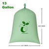 FPN Trash Bags Compostable – 50 Pack (13 gallon), Handle-Tie,