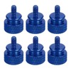 sourcing map 6Pcs #6-32 UNC Aluminum Thumb Screws, 12x16mm(ODxH) Computer