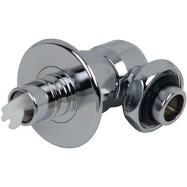 Kakudai 772-540 Nipple with Stopper for Washing Machines, Water Leak Proof Stopper, 2 Sizes, Easy Installation, Metal