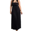 811 - Smocked Chest Strapless Tube Long Maxi Beach Cover-up