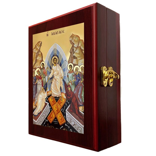 Needzo Ressurection of Christ Orthodox Catholic Icon Box Wall or