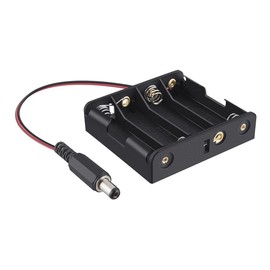 STEREN Porta Pilas con Plug Invertido 2.1mm, 4 Pilas AA | 258-805