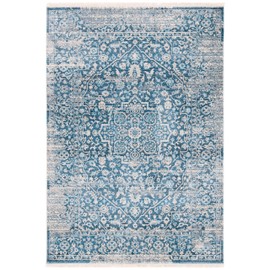 SAFAVIEH Persian Collection Accent Rug - 3' x 5', Blue & Ivory, Distressed Design, Non-Shedding & Easy Care, Ideal for High Traffic Areas in Entryway, Living Room, Bedroom (VTP484M)