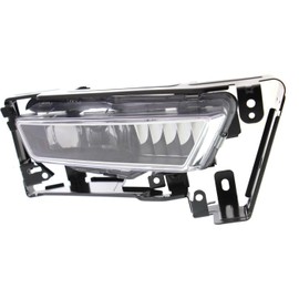 Robautoparts Front Fog Light Assembly Right Passenger Side 2013-2015 For Honda Accord Sedan With Chrome Bezel Border Except Hybrid Model HO2593138 33900T2AA11