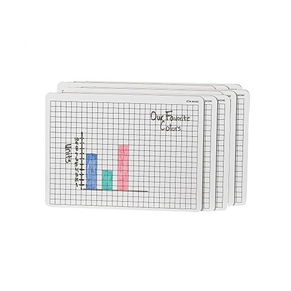 hand2mind Double-Sided Centimeter Grid White Boards for Students, Grid Board