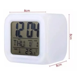Glowing LED Reloj Alarma Digital De Cubo Con Luz Led