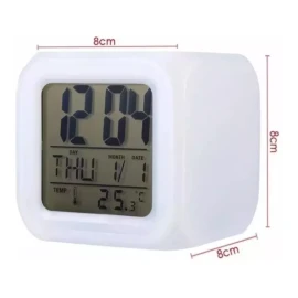 Glowing LED Reloj Alarma Digital De Cubo Con Luz Led