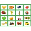 LYSCO Picture Cards Fruit Vocabulary Flashcards Laminated on Both Sides