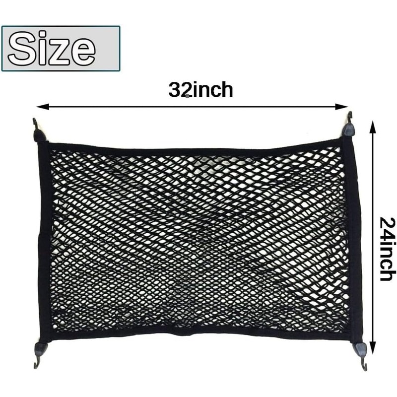 32x24in Premium Quality Adjustable Elastic Cargo Net Universal Stretchable Truck