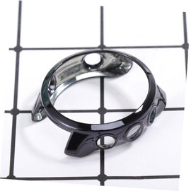 jojofuny Electroplated Watch Shell Case Cover for Smartwatch Protective Frame Black TPU Easy Access to Controls Scratch-Resistant Design