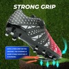 ASHION Unisex-Kids Soccer Cleats for Boys Girls Turf Firm Ground