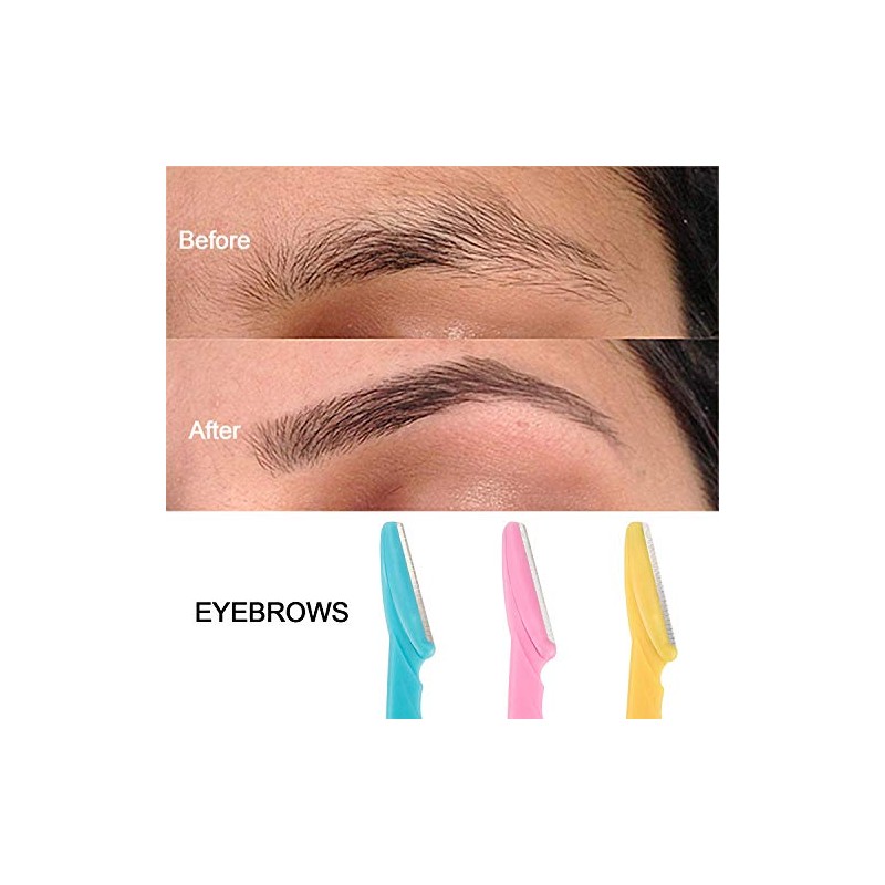 JSBelle Set de 6 Eyebrow Razor, Maquinilla de afeitar ceja
