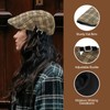 YAMEIZE Retro Plaid Men's Flat Cap - Hat Baker Boy