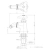 Kakudai 704-245-13 Standing Faucet for Washing Machines