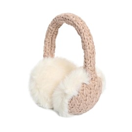 NEWFINE Warm Knit Ear Muffs for Winter - Cozy Ear Covers for women – winter warm faux fur earmuffs - Unisex Ear Warmer (khaki)