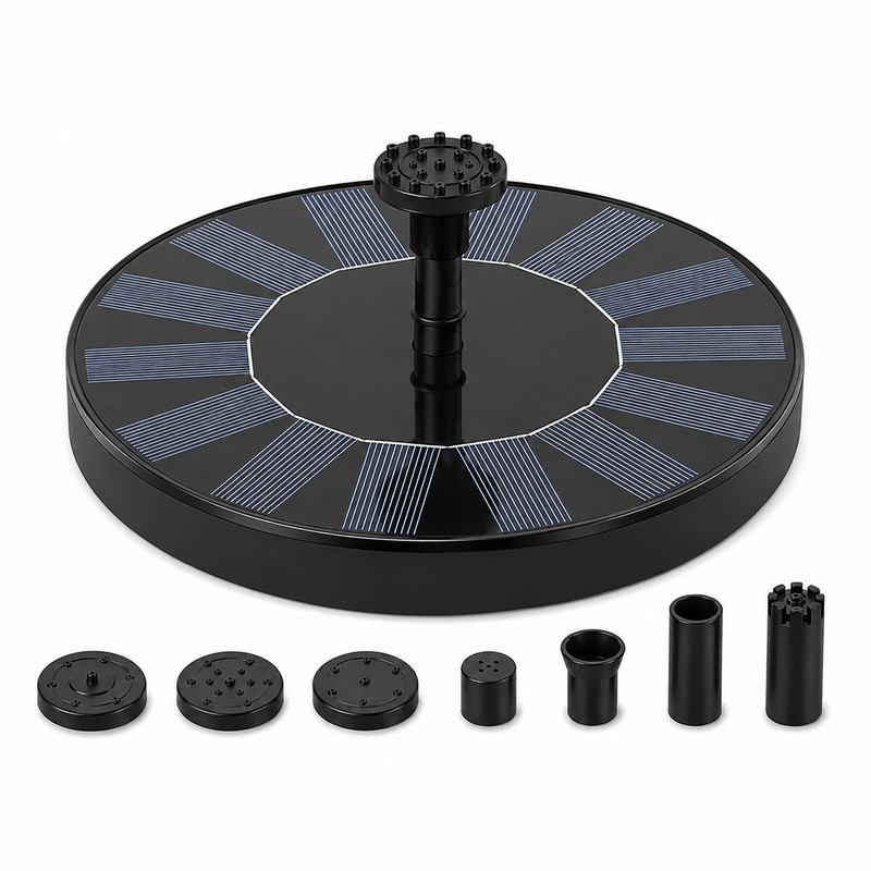 Solar Floating Fountain Pump with 6 Spray Nozzles – 2.5W