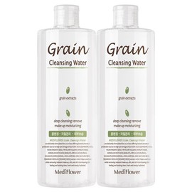 Mediflower Grain Facial Cleansing Water Hypoallergenic Large Capacity Remover / 메디플라워 곡물 페이셜 클렌징워터 저자극 대용량 리무버