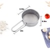 Goeielewe Stainless Steel Strainer with Long Handle, Flour Sieve Mini