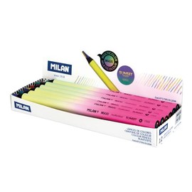 MILAN MAXI Sunset Series 12 Multi-Coloured Round Pencils Display Box