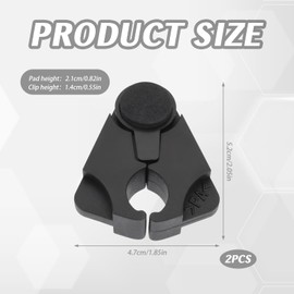 2 Stück krückenhalter schwarz stockhalter für gehstöcke,Einfaches Verstauen von Wanderstöcken,zur Befestigung an Schreibtischen,Tischen und Theken,für Gehstöcke mit einem Durchmesser von 1,6-2,5 cm