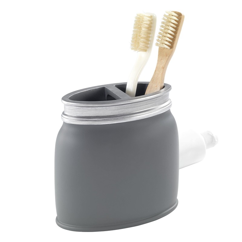 Avanti Linens - Toothbrush Holder, Countertop Bathroom Essentials, Modern Home