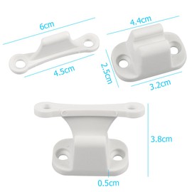 Adunsiaoto 2 x Caravan Door Holder Motorhome Accessories for or Caravan Door Holder Door Stopper Movable Clipon Caravan Door Limiter Door Lock Caravan Door Holder Plastic Accessories
