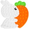 PETBSNVB Bunny Carrot Pop Bubble Fidget Sensory Toys,Puzzle Popper Toy