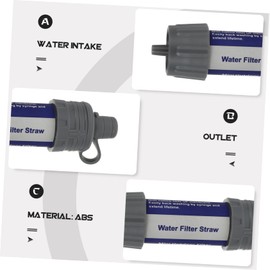 LABRIMP Emergency Water Purifier Portable Camping Water Filter Abs Material Backpacking Essential