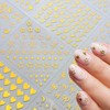 30 Sheets Star Nail Sticker Gold Star Moon Nail Art