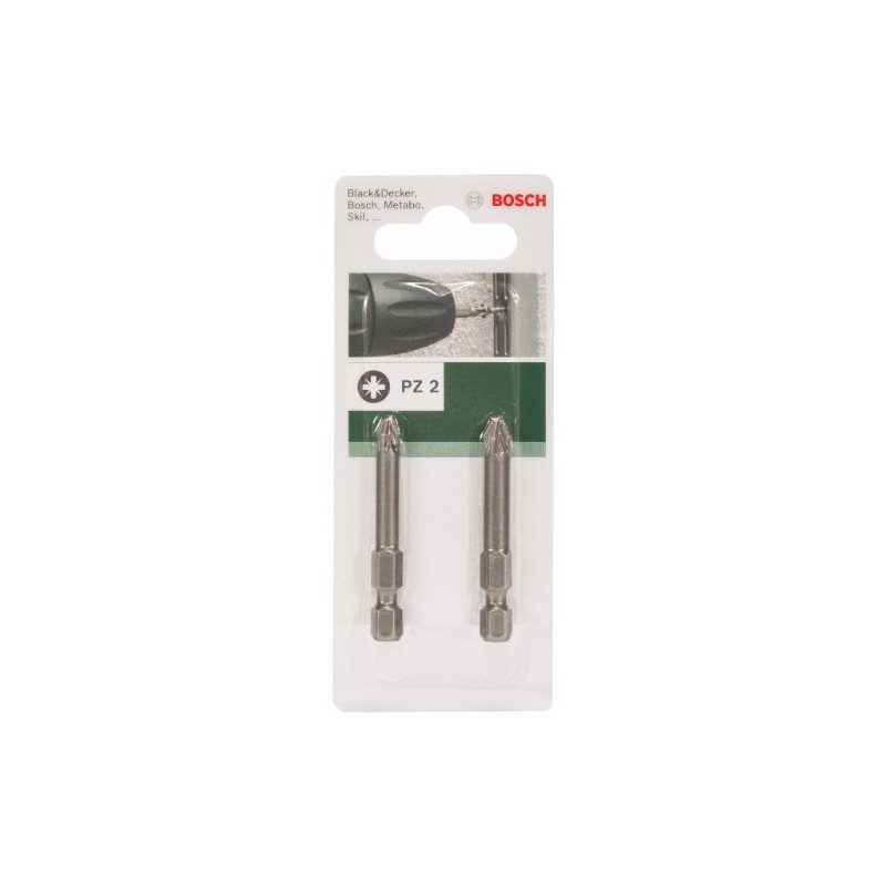 Bosch 2609255929 49mm Pozidriv Screwdriver Bit PZ2 (2 Pieces)