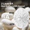 Gorro Dormir 100 Seda Morera Mujeres Hombres Cabello Rizado Fino